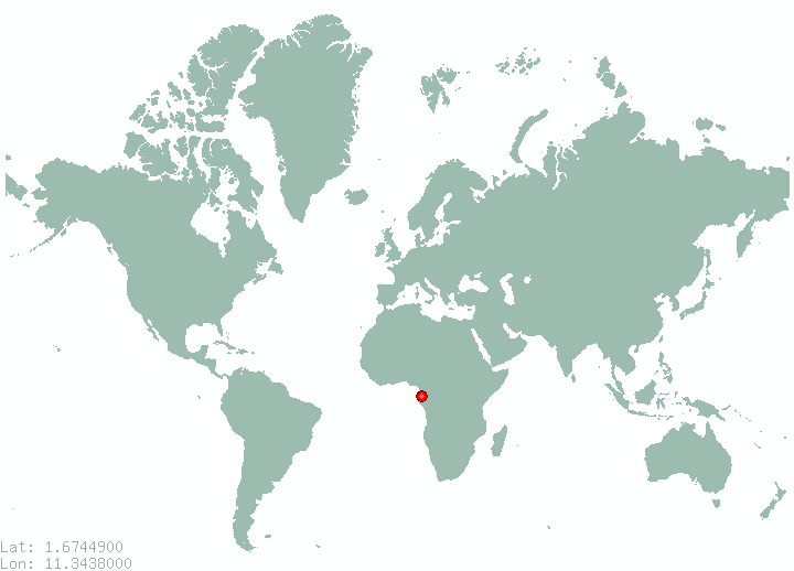 Mvang in world map